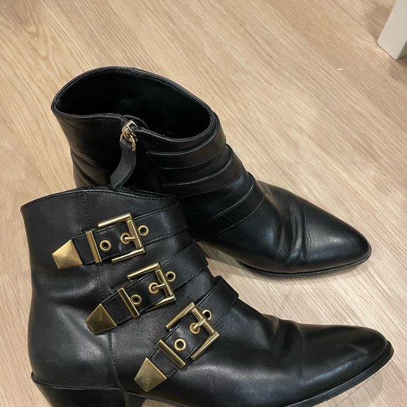 Ankle Boots UTERQUE in Genuine LEATHER EU size 38 US Size 7 - 7 1/2 - Picture 5 of 6